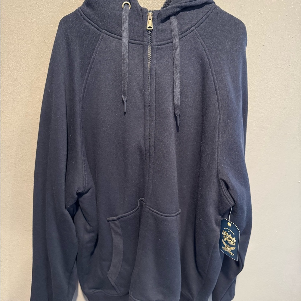 Faded Glory Vintage Blue Zip Up Sweater